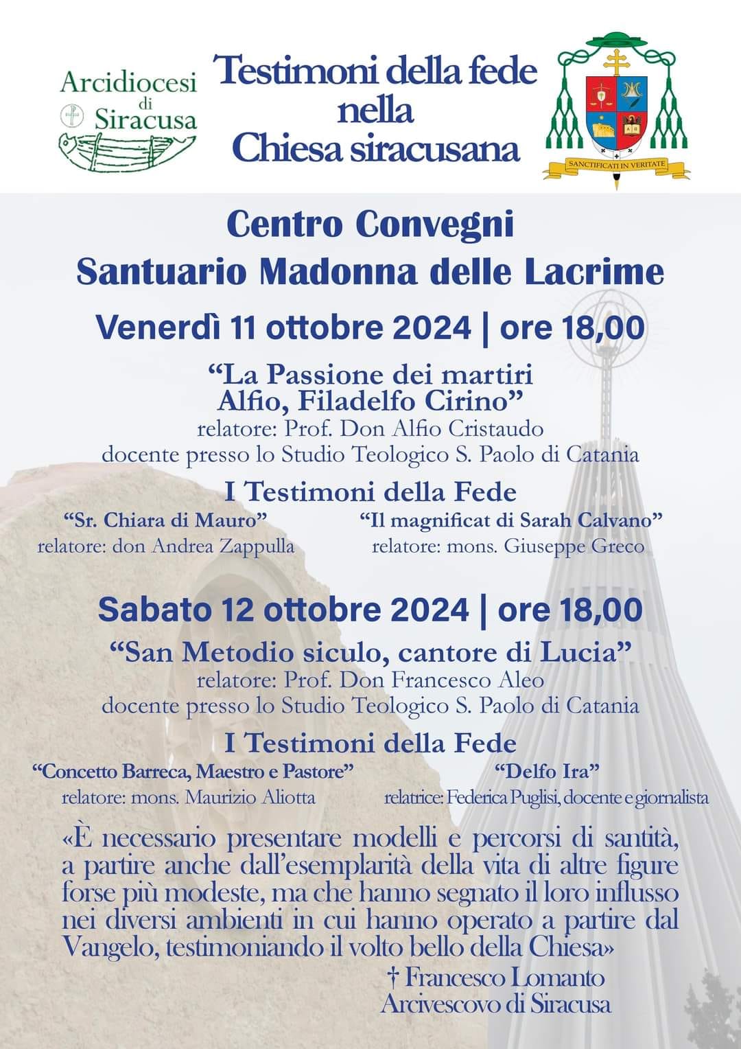 I testimoni della fede: Sr Chiara Di Mauro